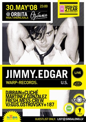 JIMMY EDGAR poster